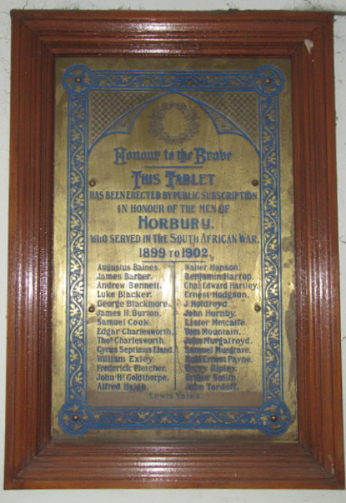 Boer War Plaque
